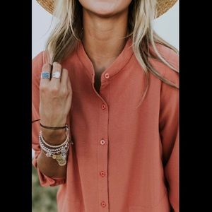 Roolee large Ellarose button front maxi dress